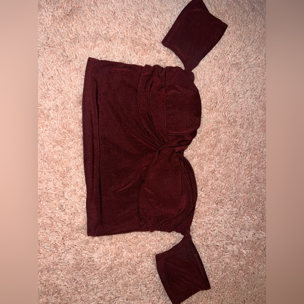 Women’s red crop top